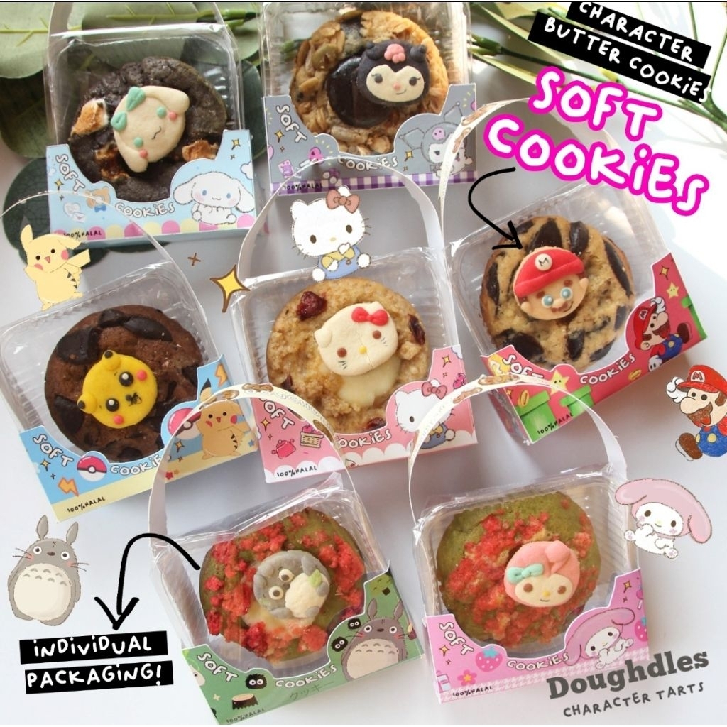 

Soft Baked Cookies with Character Butter Cookies