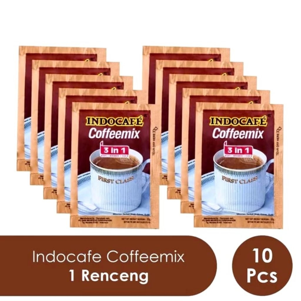 

Indocafe Coffemix 3in1 1 Renceng Isi 10 Sachet