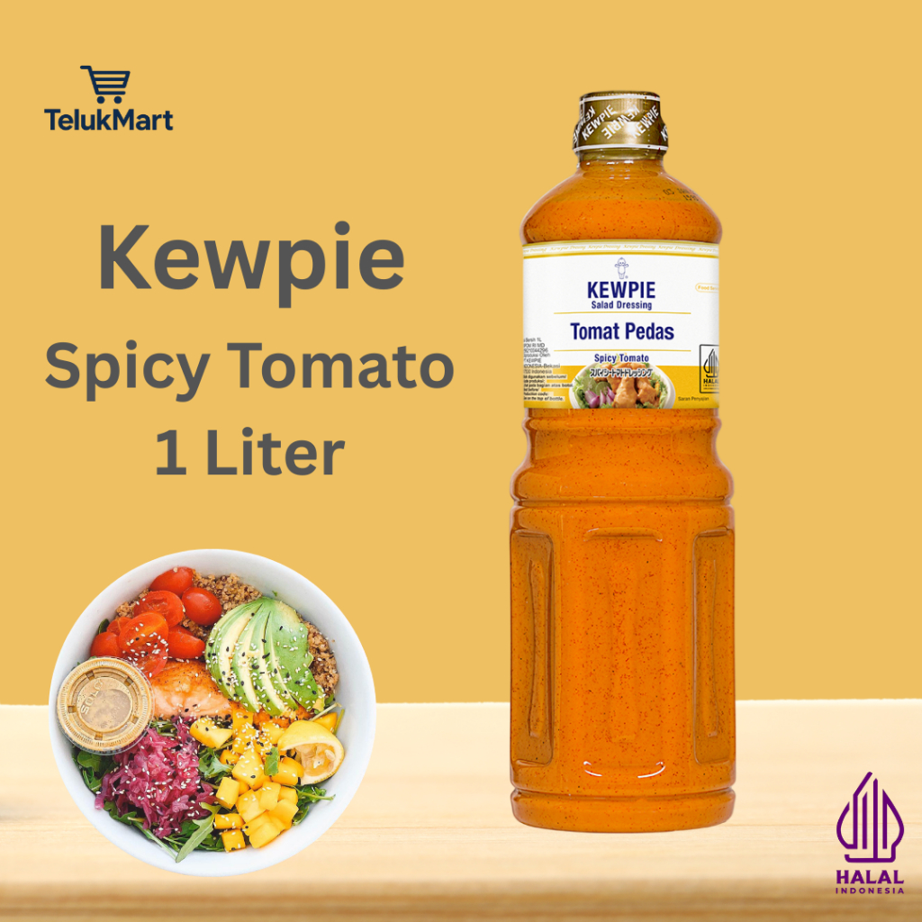 

KEWPIE Salad Dressing Tomat Pedas / Spicy Tomato 1 Liter