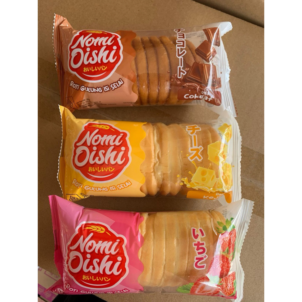 

Roti Gulung Nomi Oishi paketan isi 10bungkus