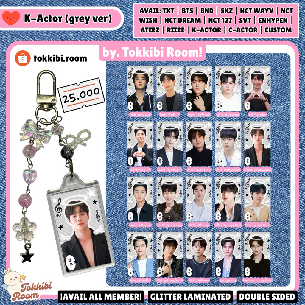 [READY STOCK] KEYCHAIN ACTOR K-DRAMA / DRAKOR / K-ACTOR / GANTUNGAN KUNCI / GANTUNGAN TAS / CHOOYOUN