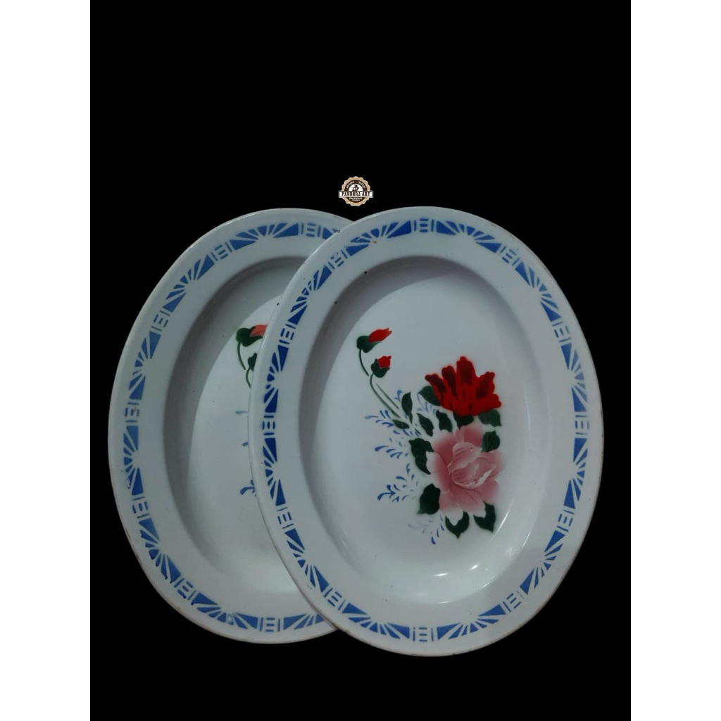 Lodor enamel lawas bunga