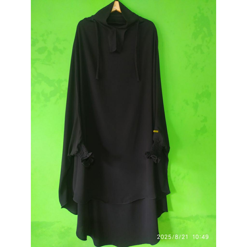 French Khimar berlengan