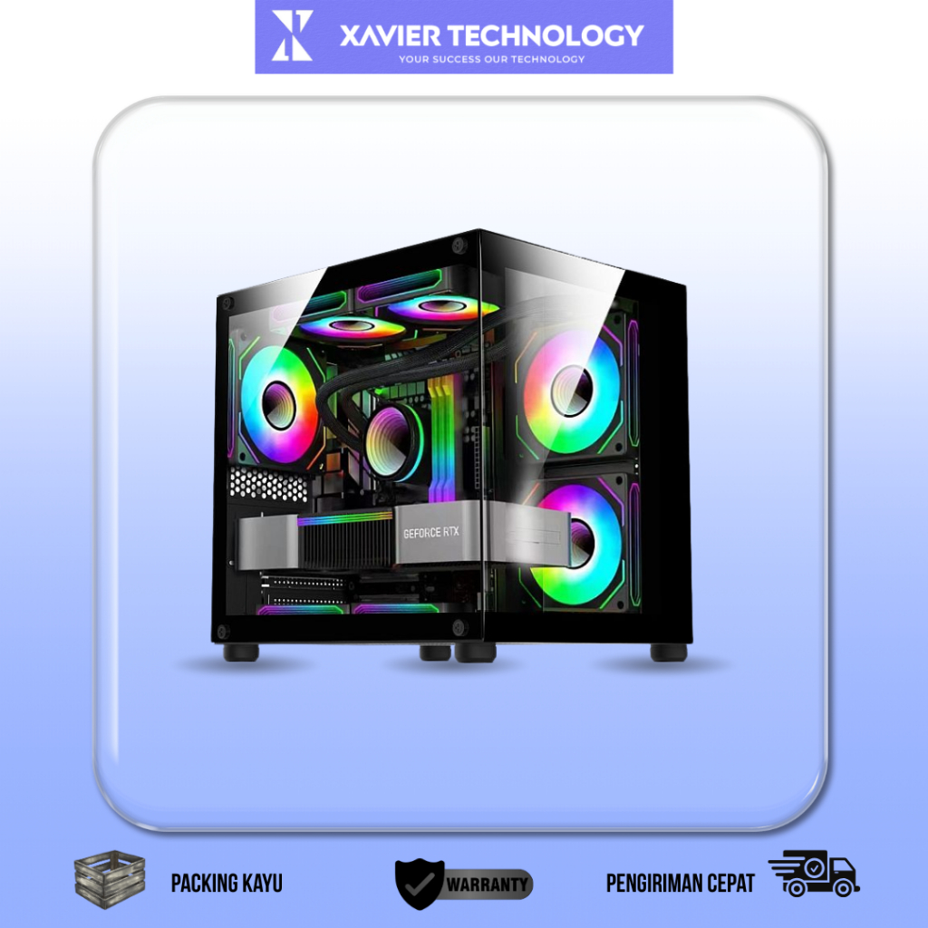 1 Set  PC Gaming i5 10400F WITH RTX 3050 8GB + MONITOR 24INCH