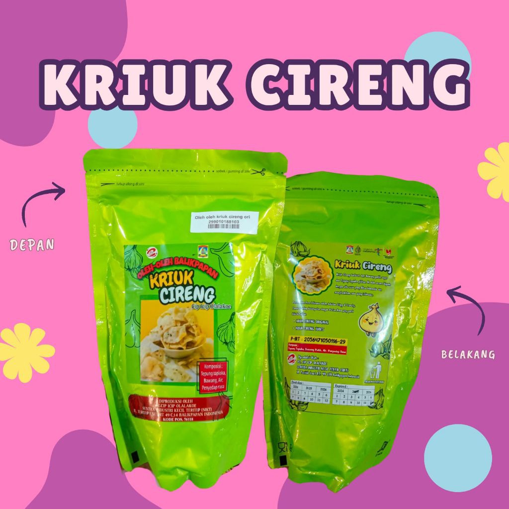 

Oleh-oleh Khas Balikpapan Kriuk Cireng Ori