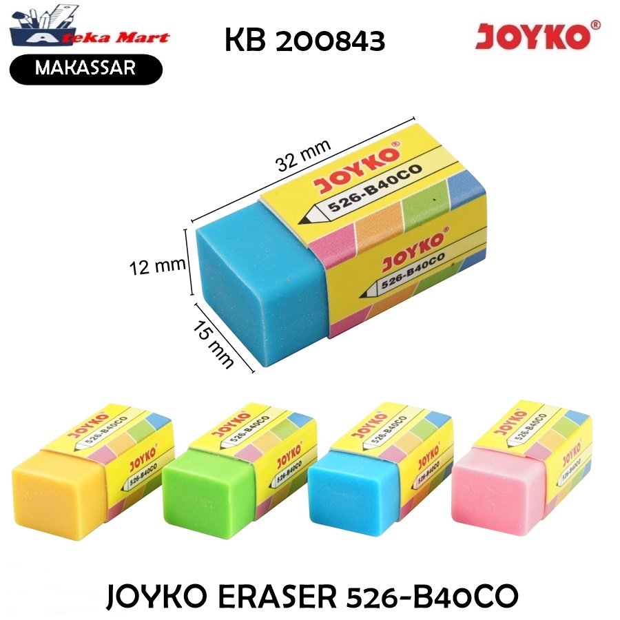 

[1PCS] JOYKO ERASER 40CO PENGHAPUS WARNA