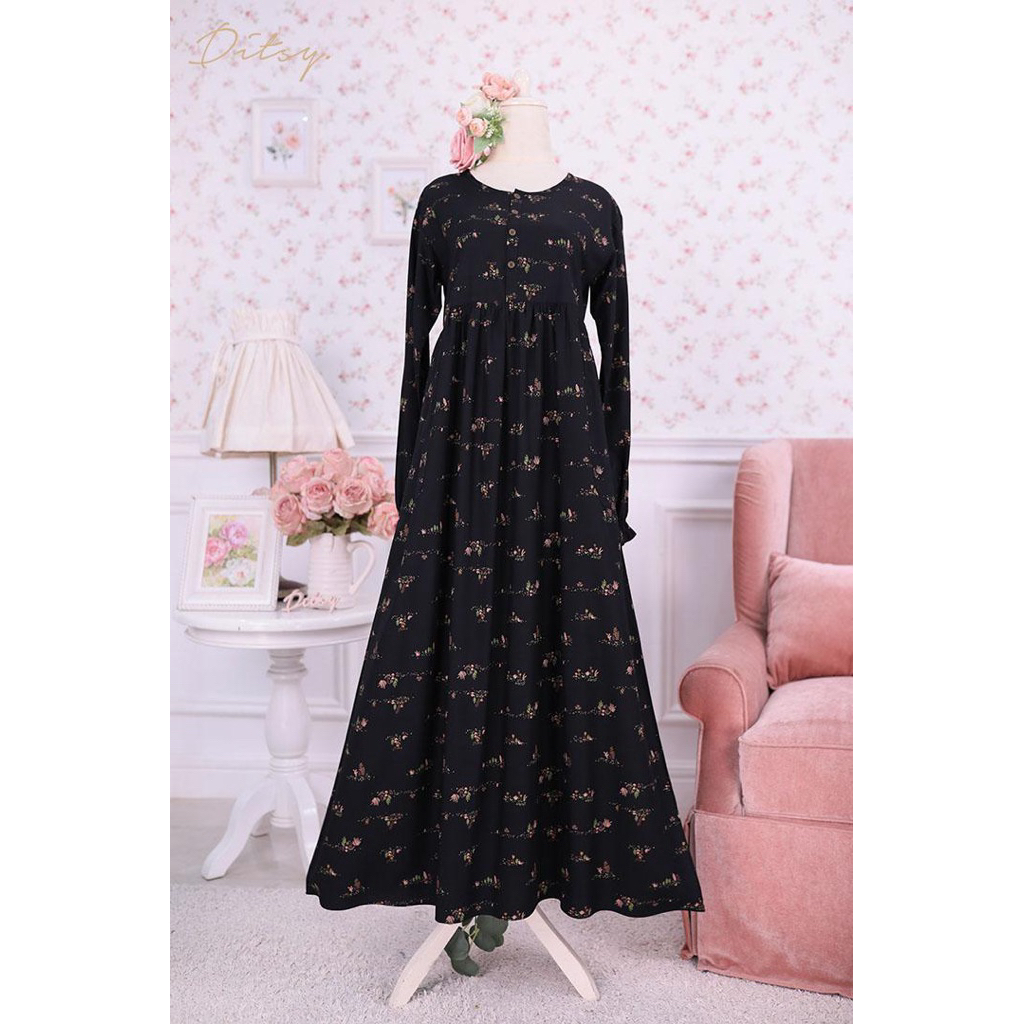 Ditsy motif Willa jetblack