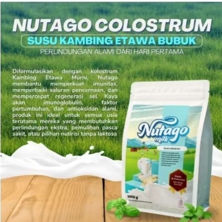 

Nutago Susu Kambing Etawa Kolostrum,,1000 gr (1 KG)