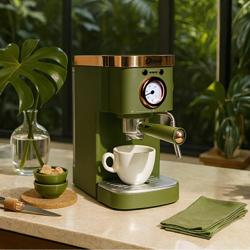 Otten - Mesin Kopi Espresso 20 Bar (Retto Forest Green)
