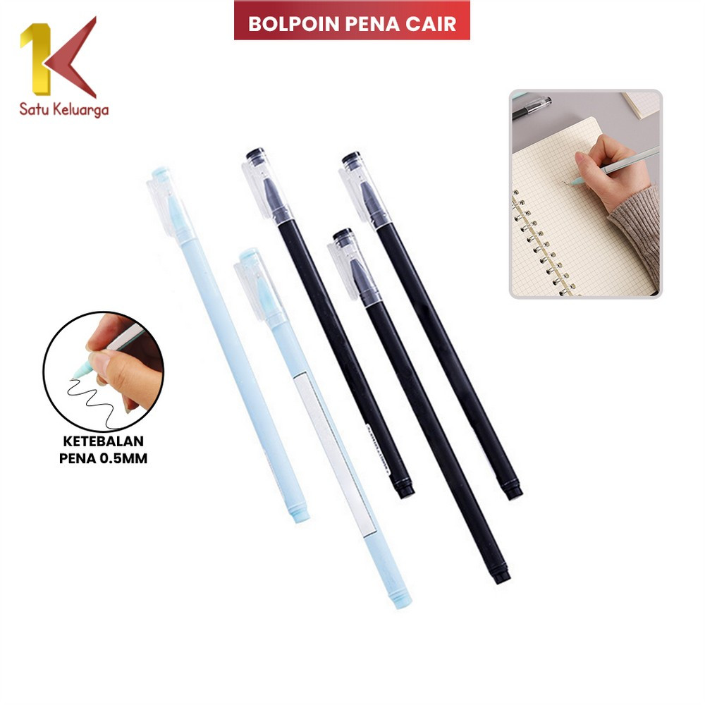 

EC Satu Keluarga Pulpen Aksen Jepang 0.5MM A86 Pena Gel Japanese Tinta Hitam Alat Tulis Kantor Sekolah