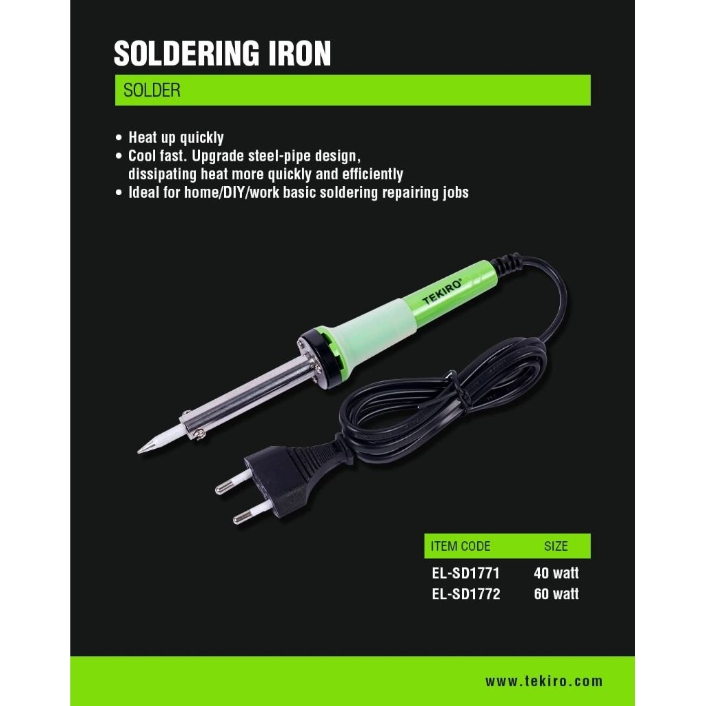 Solder 40 watt Tekiro - Soldering iron - original Tekiro