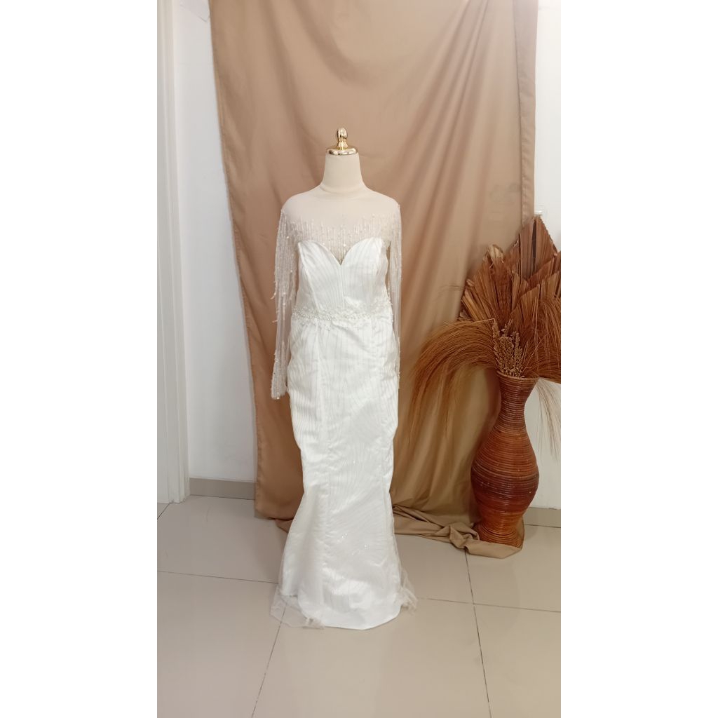 sewa gaun mermaid-sewa gaun pengantin mermaid