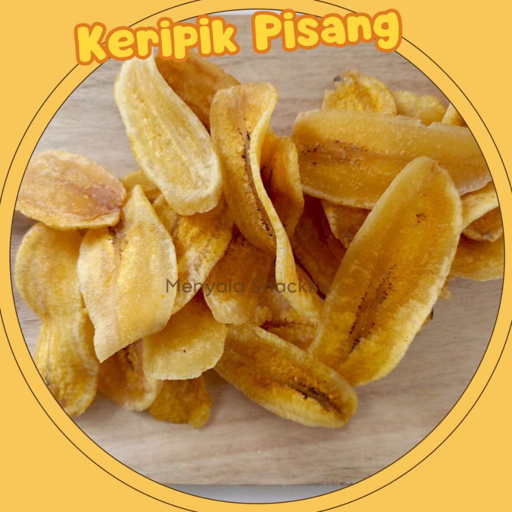 

Keripik Pisang Ras Asin gurih Renyah 1KG packing kadus & bubble warp
