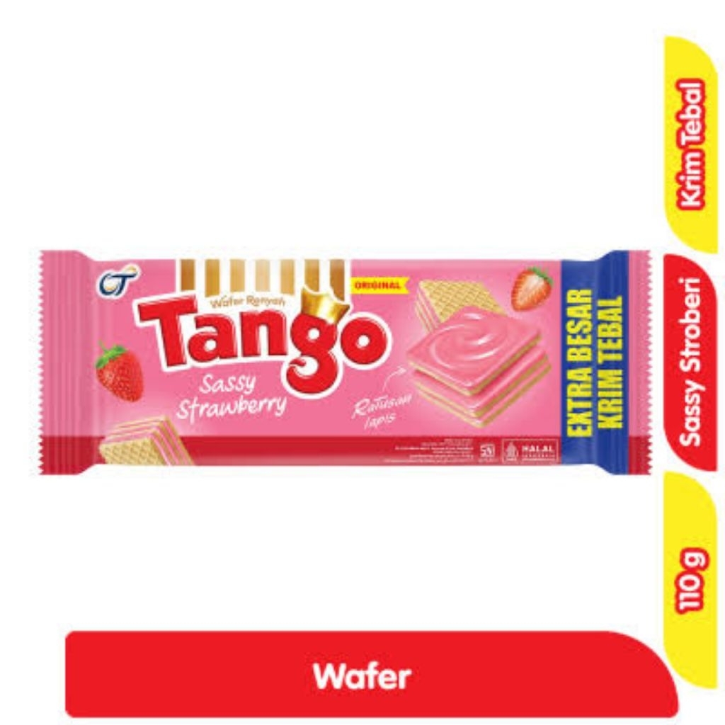 

Wafer tango SASSY STRAWBERRY 1 pak 10 pcs 35 gram