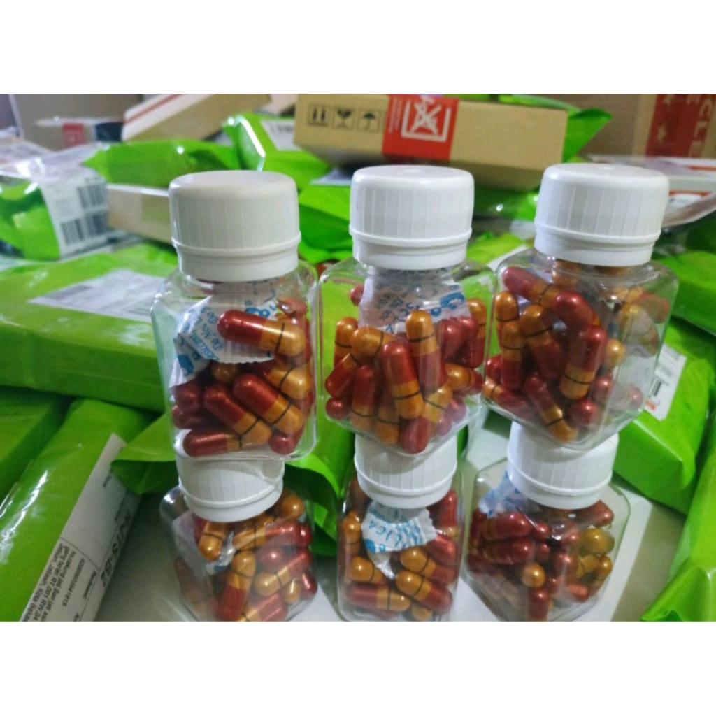 KJP Kapsul Jamu Pelangsing Polos, Turun 2-5kg ORIGINAL ISI 30 KAPSUL