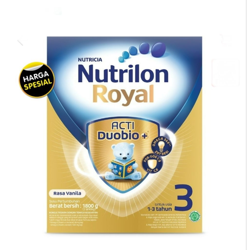

nutrilon royal 3 vanila susu pertumbuhan 1800 gram