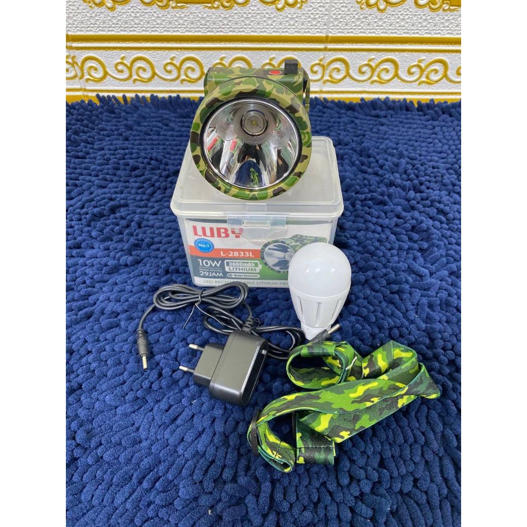 Luby 2833L Headlamp 10W Dimmer 29H Battery