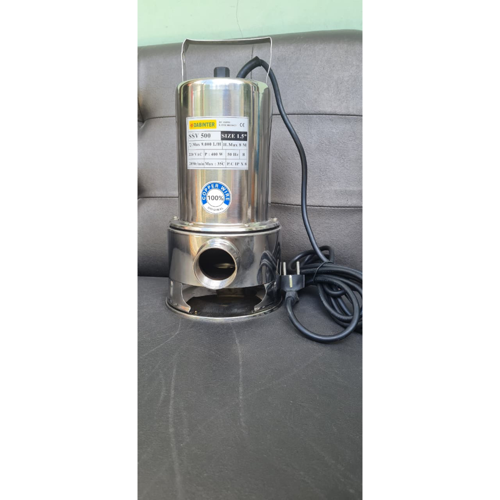 POMPA AIR STAINLESS / POMPA AIR CELUB DABINTER SSV 500 / STAINLESS STEEL VORTEX