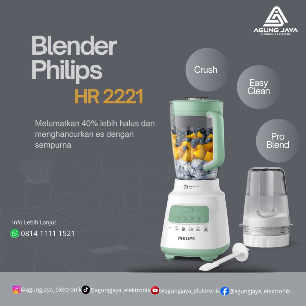 BLENDER PHILIPS 5000 SERIES HR2221
