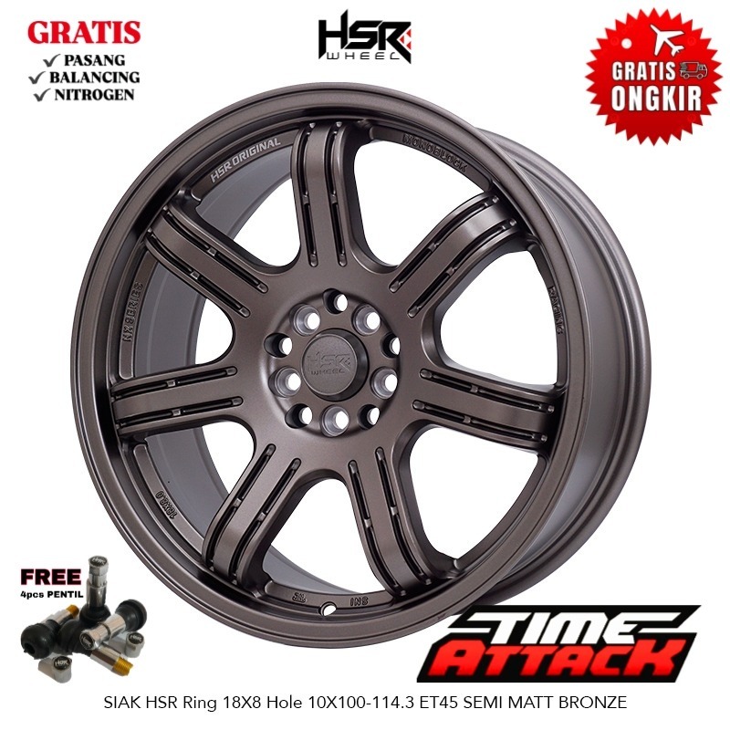 Velg Mobil Xpander R18 HSR WHEEL Tipe Siak Ring 18 - TIME ATTACK BOGOR