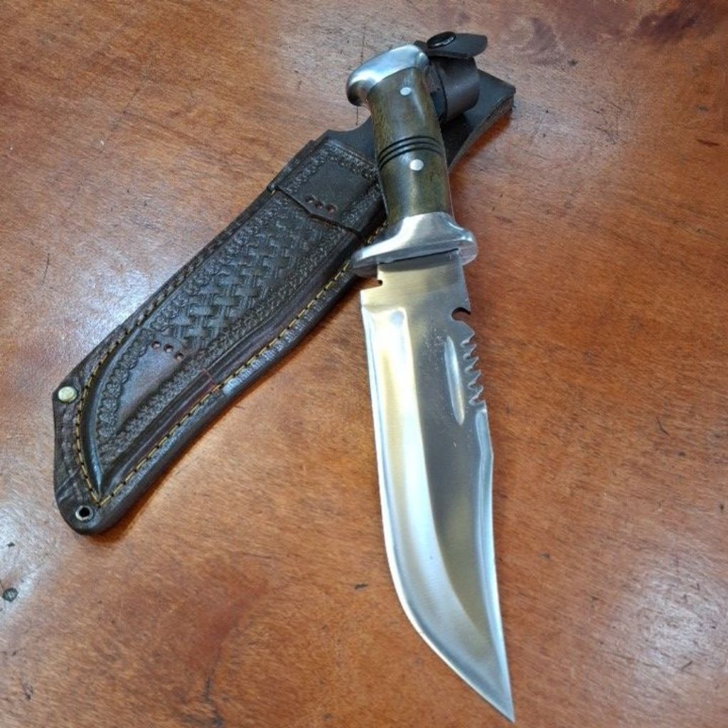 Pisau berburu Survival model rambo DR knife