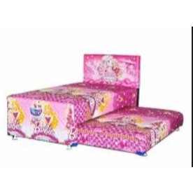 Bed Sorong 2 In 1 Ocean Vitto Barbie Pink | Springbed Sorong Ocean Boneka Pink | Kasur Matras Sorong