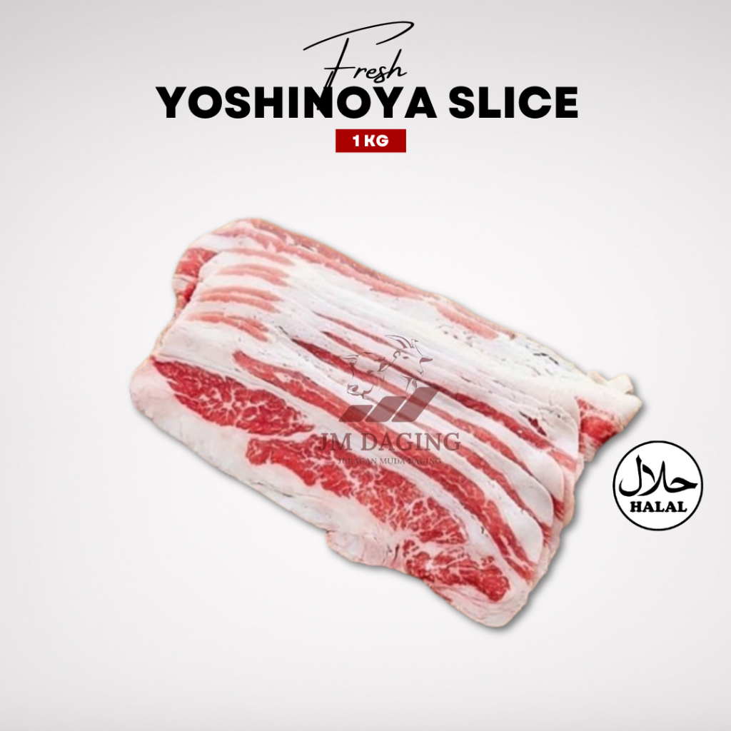

Beef Slice Yoshinoya Shortplate / Daging Sapi Slice Halal 1kg Tangerang