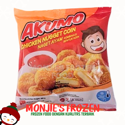 AKUMO Chicken Nugget coin 200gr - Naget Ayam Koin