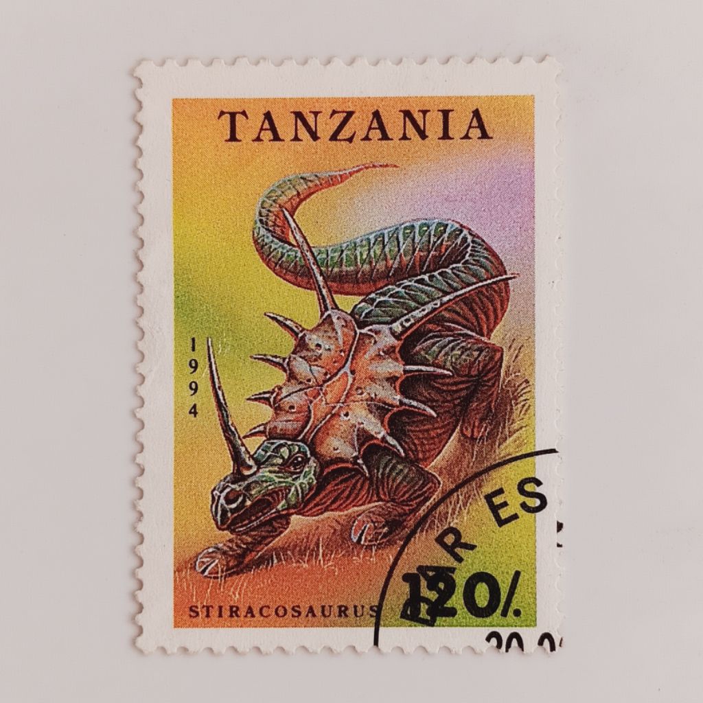

(AA) Perangko Tanzania 1994 Prehistoric Animals - Styracosaurus 120 shilling Tanzania CTO