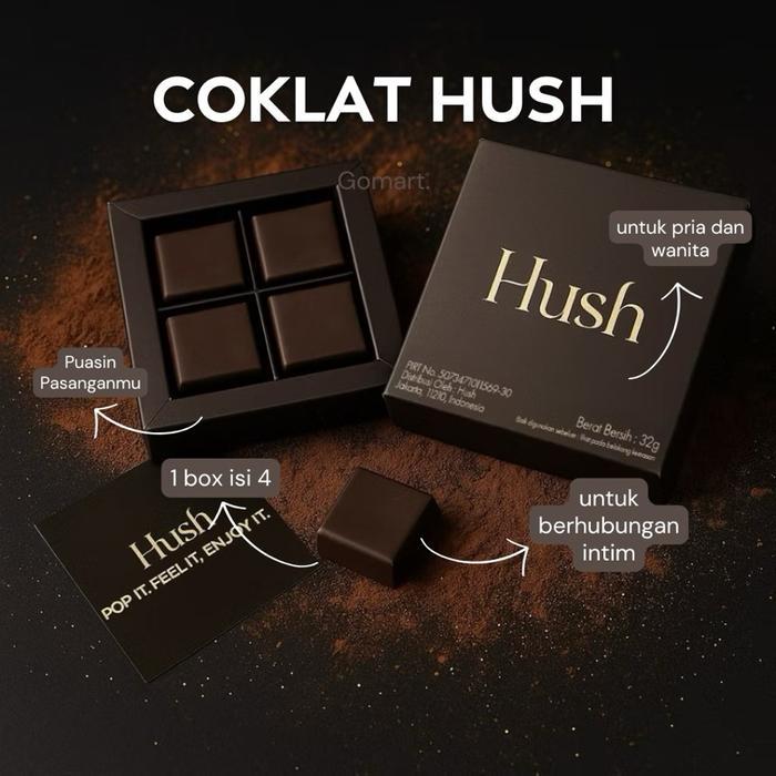 

Ready Promo Coklat Hush Dark Milk 1 Box Isi 4 32g TERLARIS 9.9