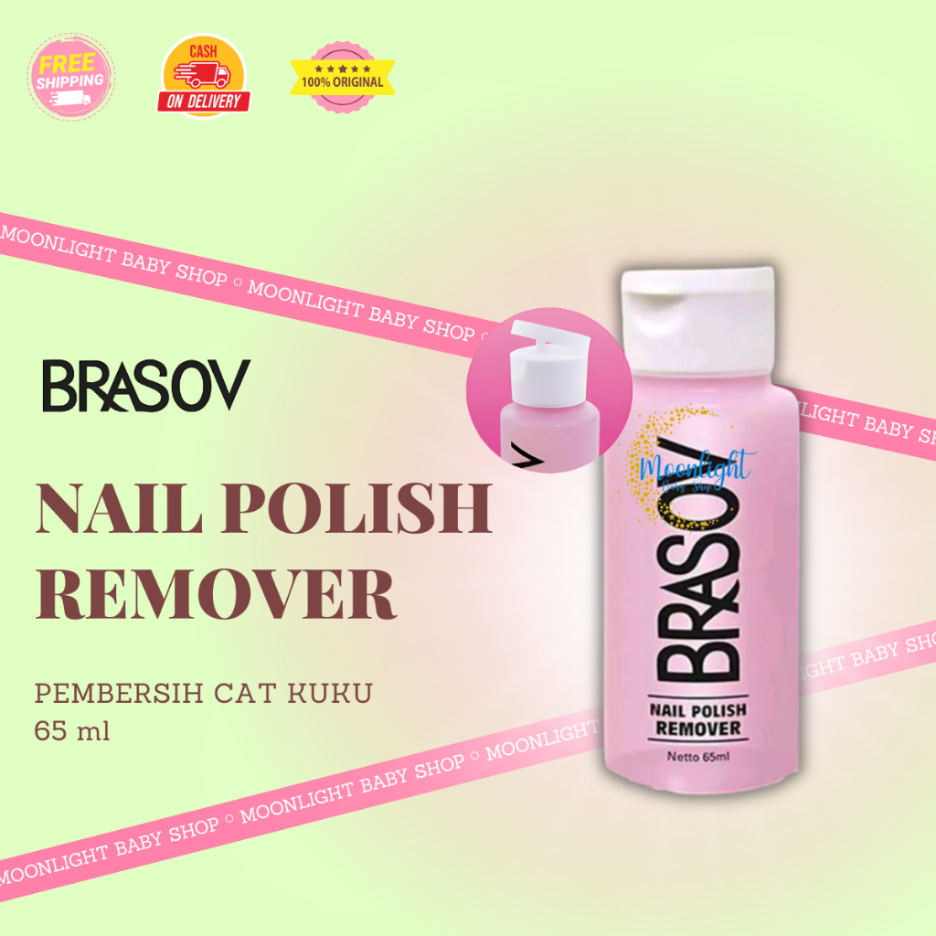 Brasov Nail Polish Remover 65ml - Cairan Penghapus Cat Kuku