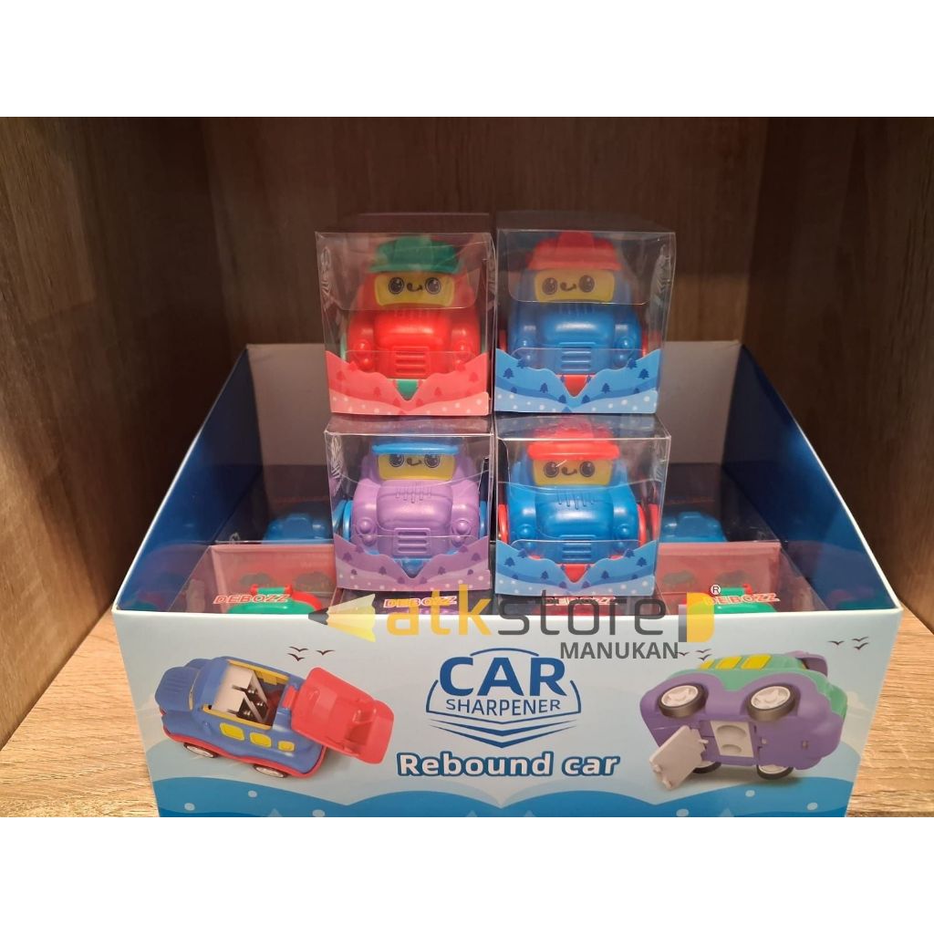 

Rautan Pensil Karakter Mobil Lucu DEBOZZ DB-R0012 | Sharpener Rebound Car (1 Box isi 16 pcs)
