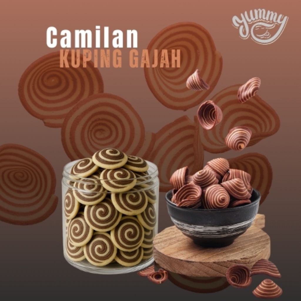 

KUPING GAJAH COKLAT/HITAM CAMILAN KEMASAN 500 GRAM