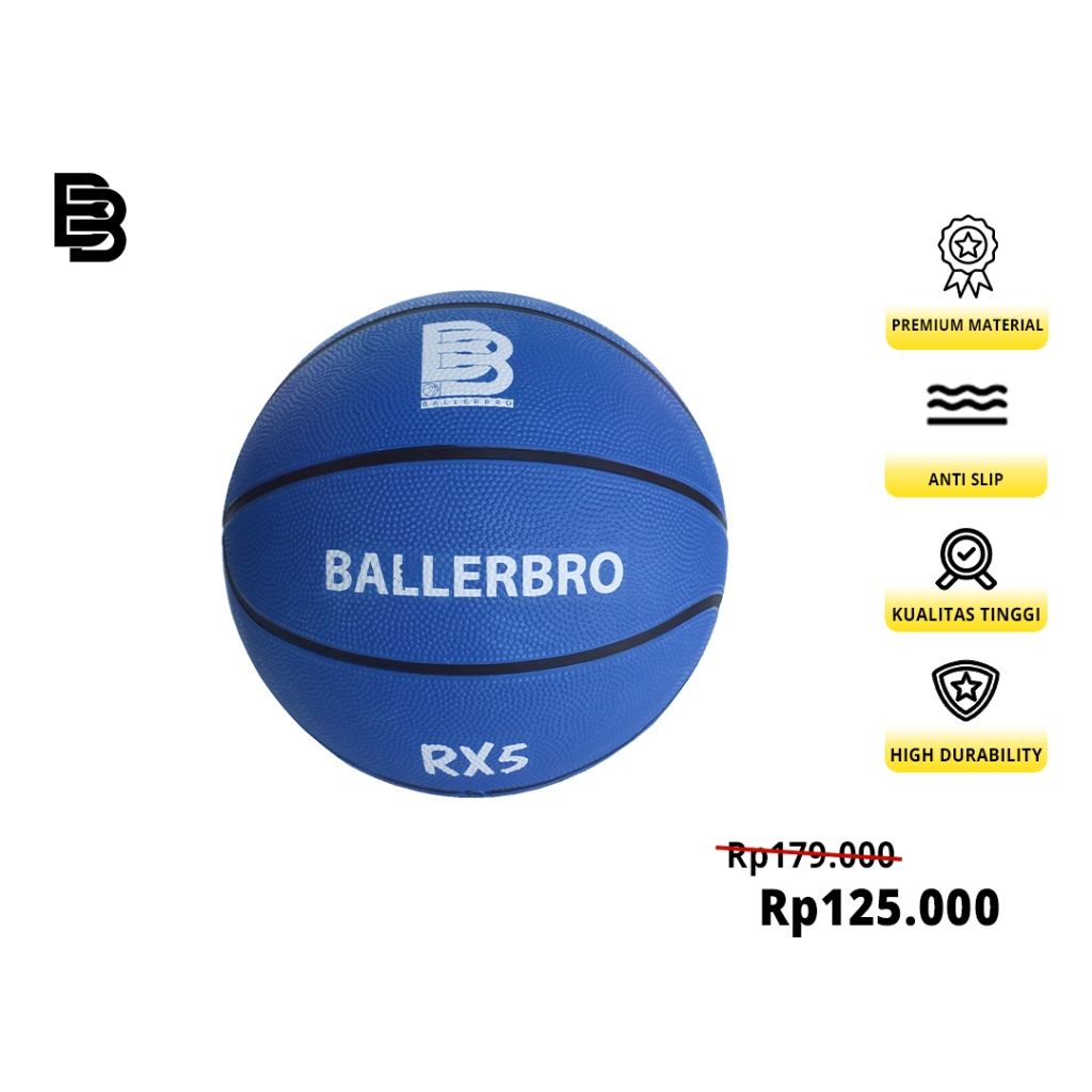 ORIGINAL BOLA BASKET BALLERBRO RX5 (RUBBER)