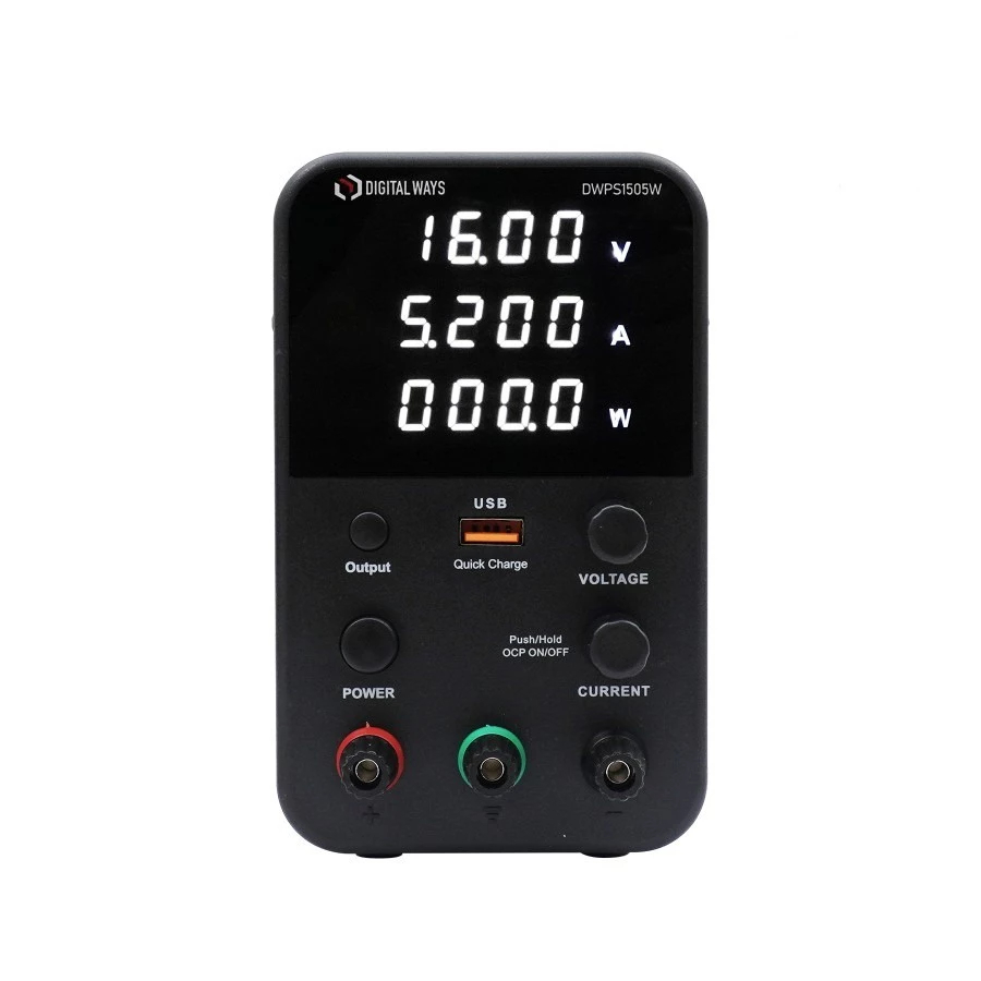 POWER SUPPLY DC 15V 5A DIGITAL WAYS - DWPS1505W
