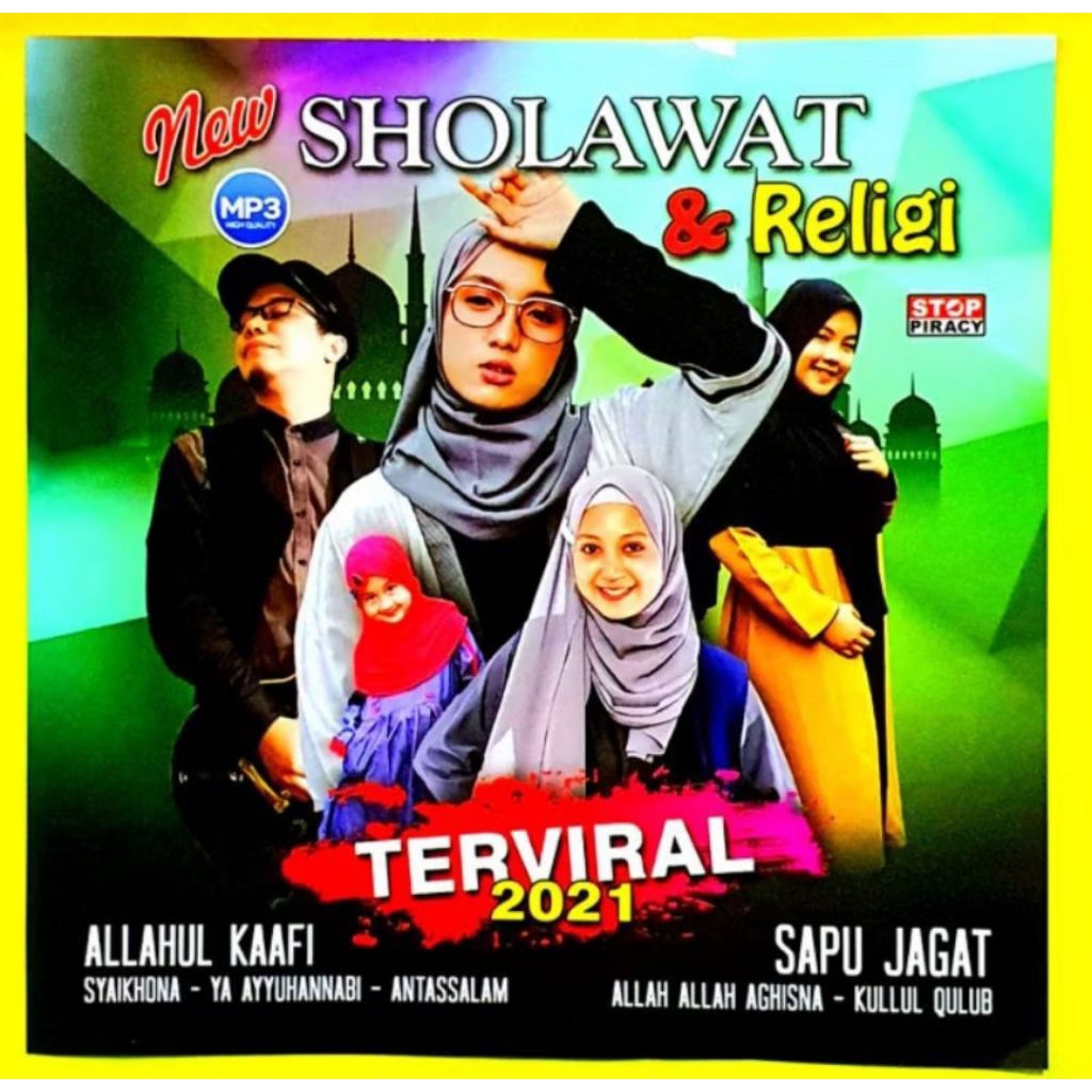 KASET COMPACT DISC CD MP3 AUDIO MUSIK MOBIL LAGU RELIGI ISLAMI SHOLAWAT TERBAIK ALBUM RELIGI TERBARU