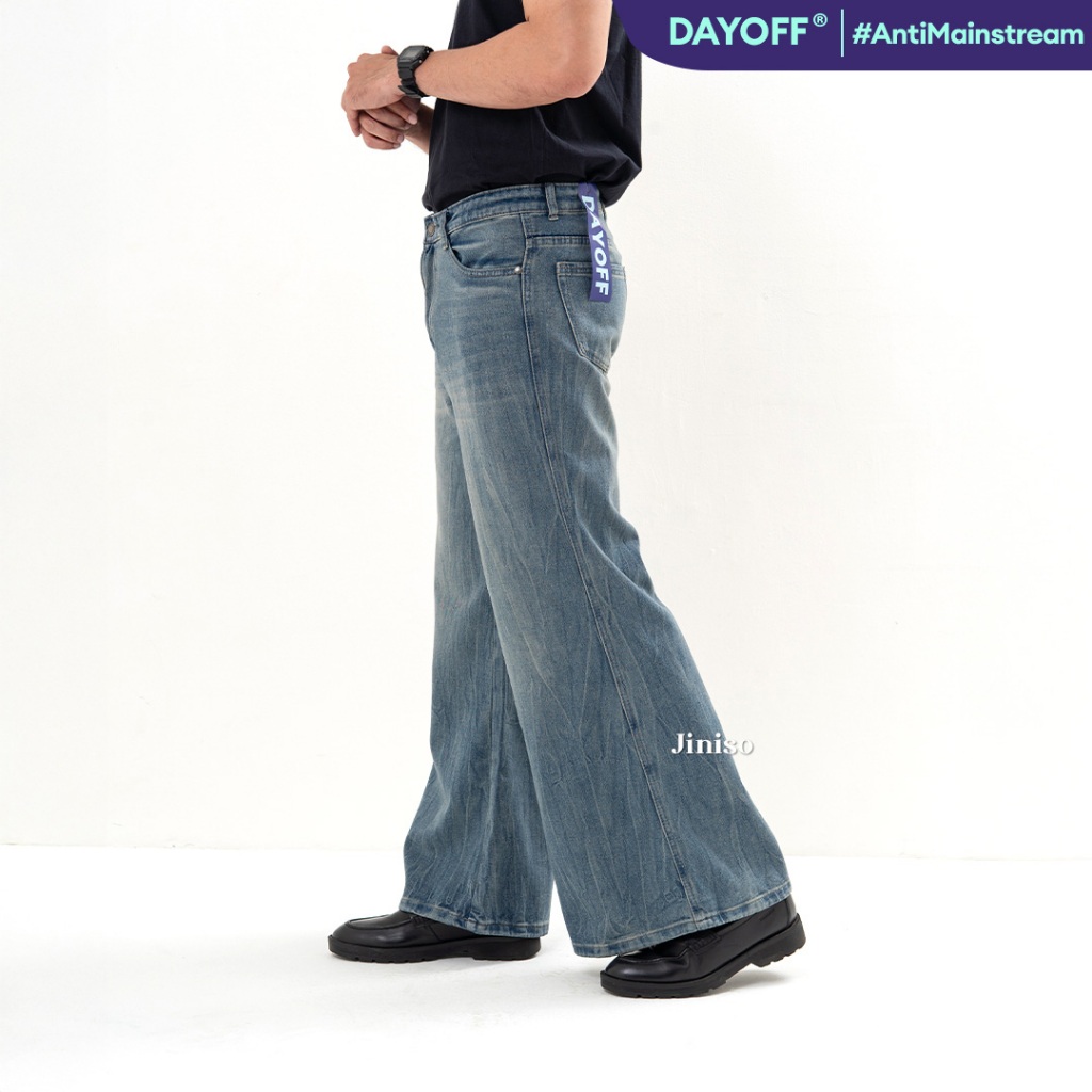 JINISO 370 Bootcut  Denim Jeans Pria