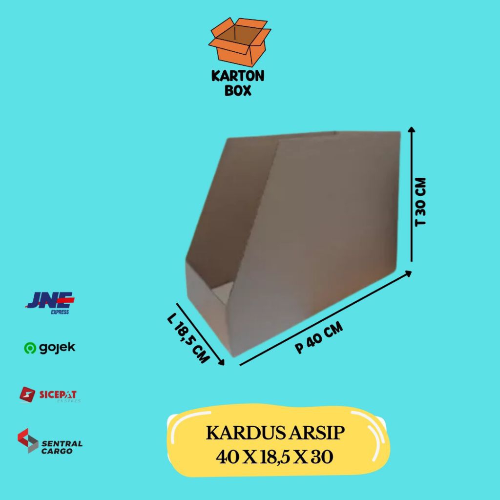 

Kardus Arsip Bin Box 40x18,5x30 CM/Map Folder Map Bindex Box/Bin Box Arsip