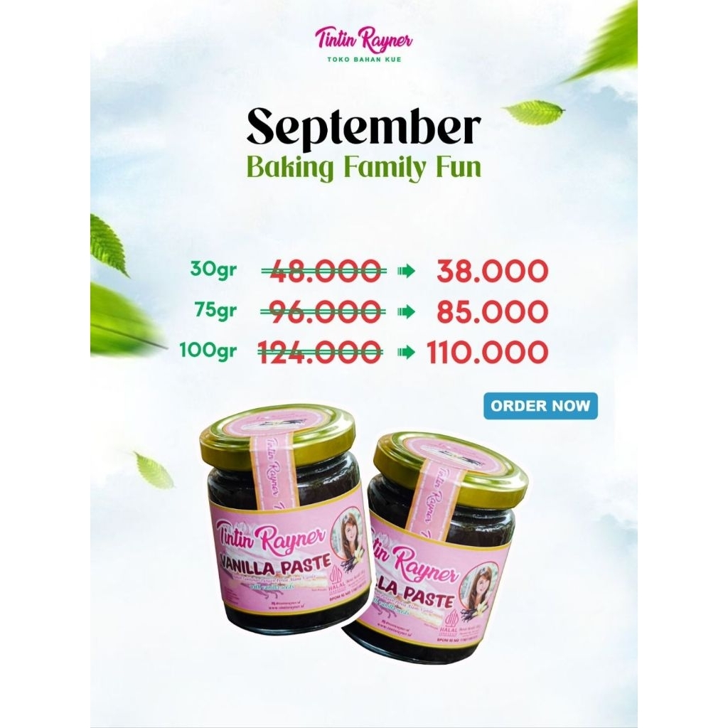 

PROMO VANILLA PASTE TINTIN RAYNER