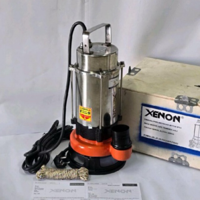 POMPA CELUP 2INCH AIR KOTOR/ LIMBAH ADA PISAU XENON SEWAGE PUMP X-SPV-550SSQG