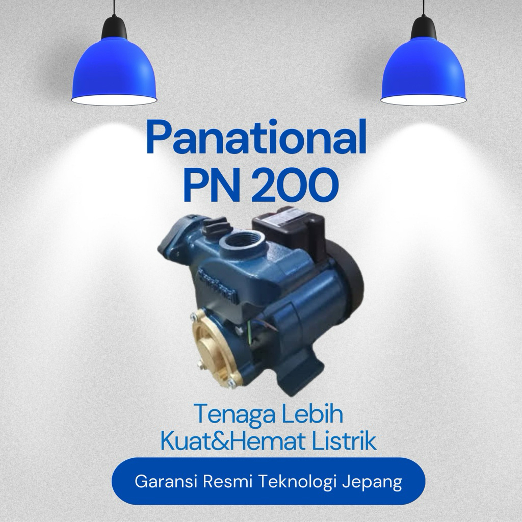 POMPA AIR PANATIONAL 200 MANUAL POMPA LISTRIK MESIN AIR RUMAH TANGGA JAPAN TEKNOLOGI DAYA HISAP KUAT