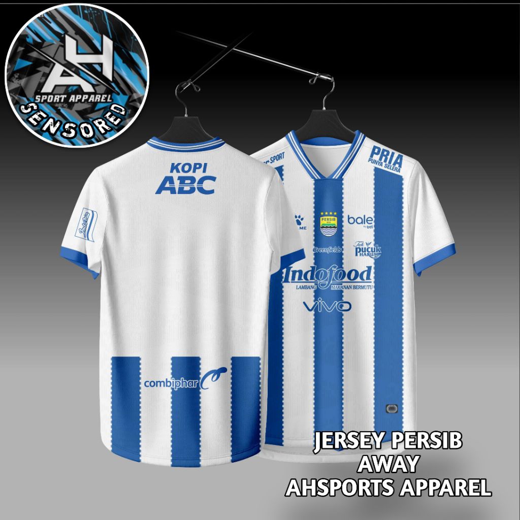 Jersey persib away terbaru 2025-26 | jersey persib Bandung | jersey futsal | logo 3d timbul hologram