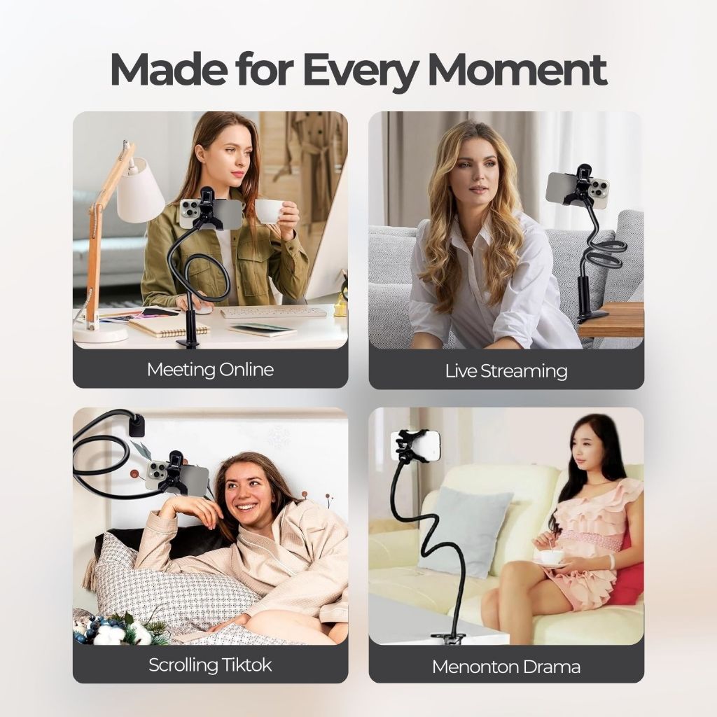 cuci gudang stand holder hp penyangga penjepit smartphone tablet monopod