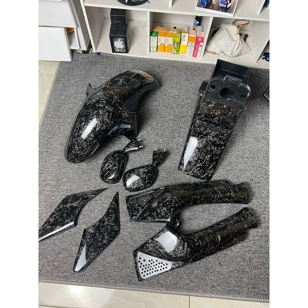 Paket Body Ninja RR Old Carbon Forged