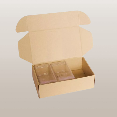 

Dus Kraft Packaging Pizza Die Cut Ukuran 25.5x15x7.5cm Kemasan Toples 350gr