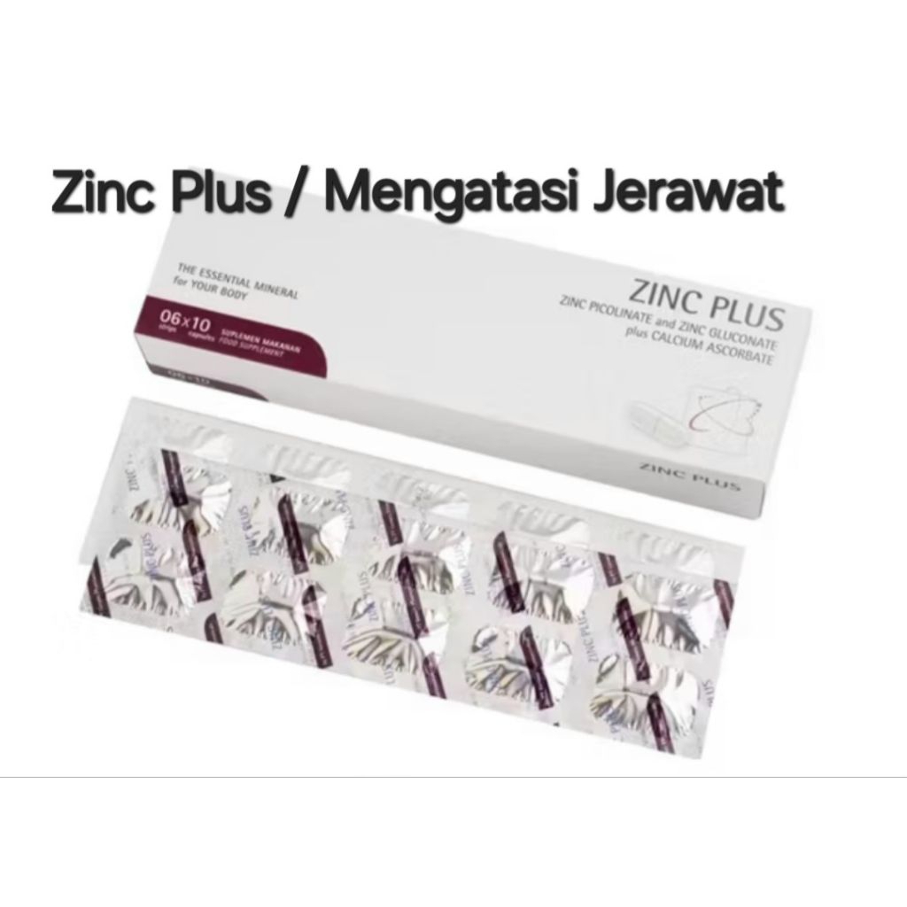 ZINC PLUS STRIP 10 KAPSUL / MENGATASI JERAWAT