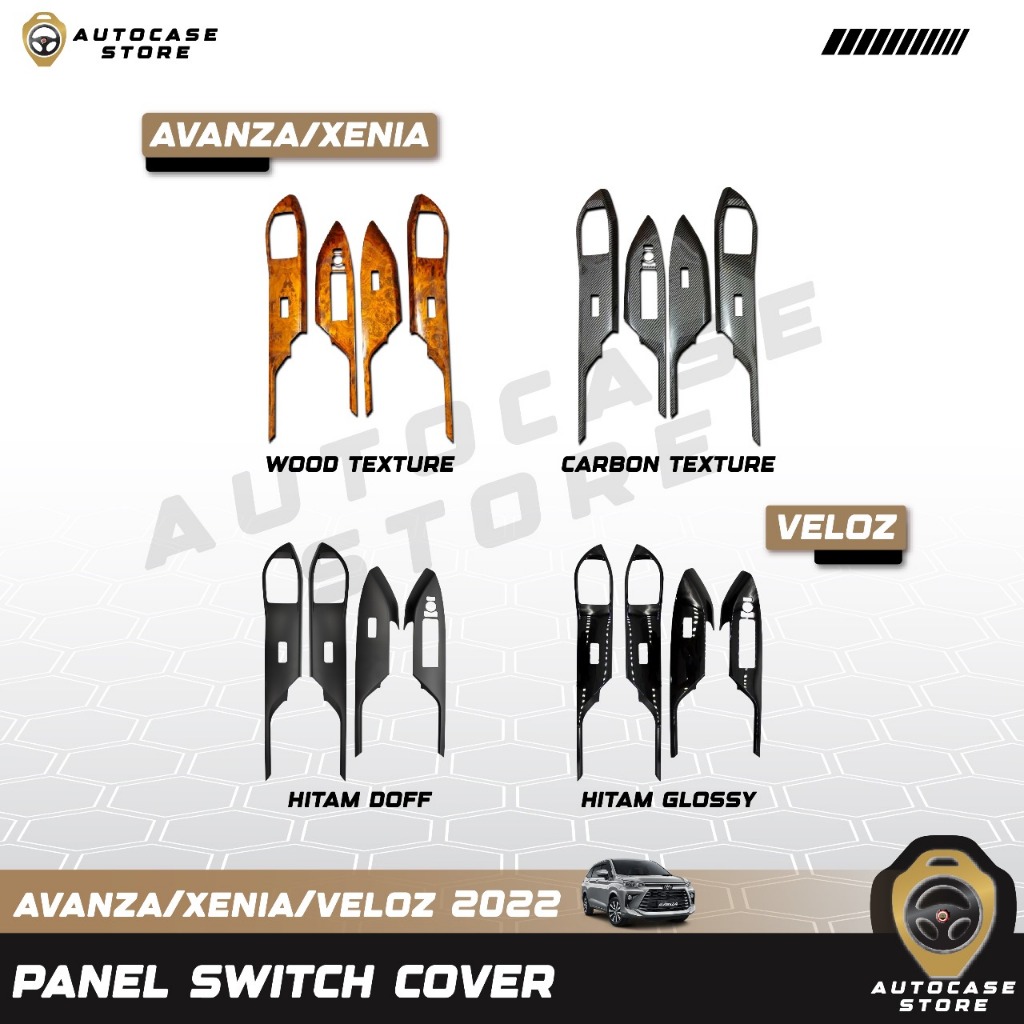 PANEL SWITCH AVANZA/VELOZ/XENIA 2022-2025 UP MODEL TEMPEL KOMPLIT PNP AKSESORIS MOBIL