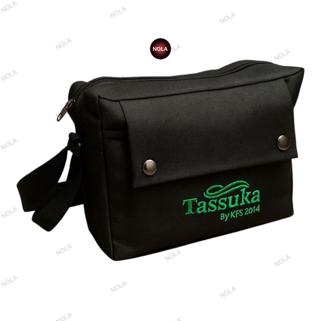 (B10) Tas Selempang Mini Pria Hitam Kecil Simple Keren Santai