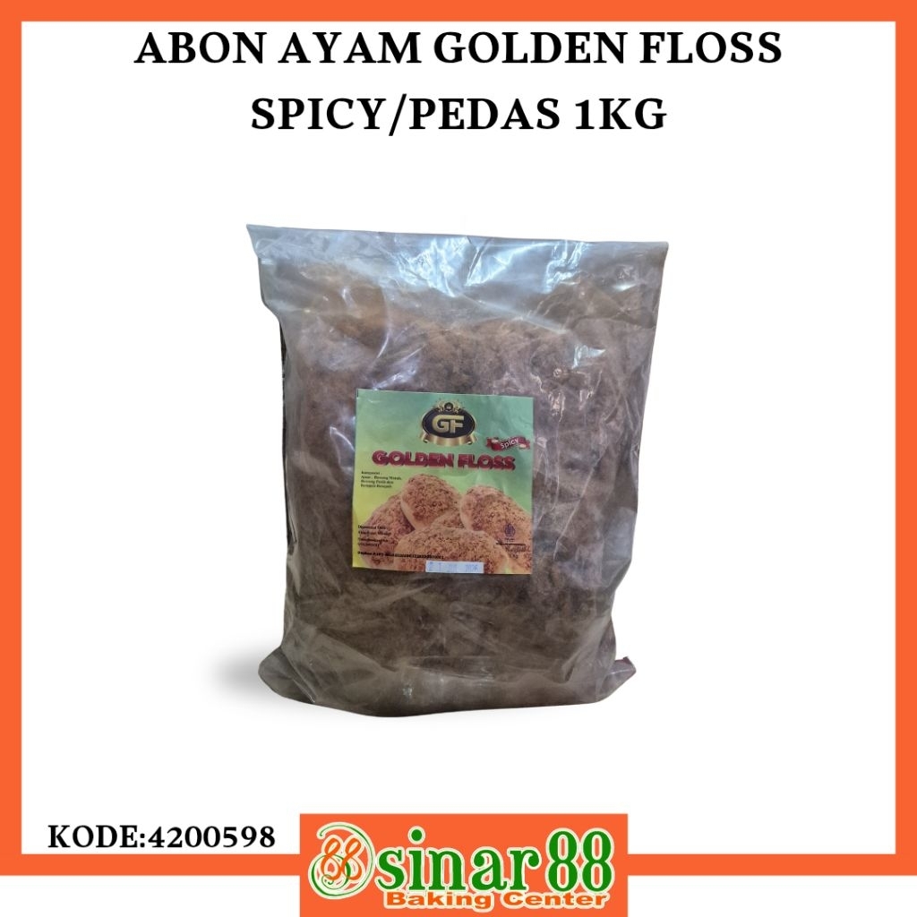

ABON AYAM GOLDEN FLOSS SPICY/PEDAS 1KG