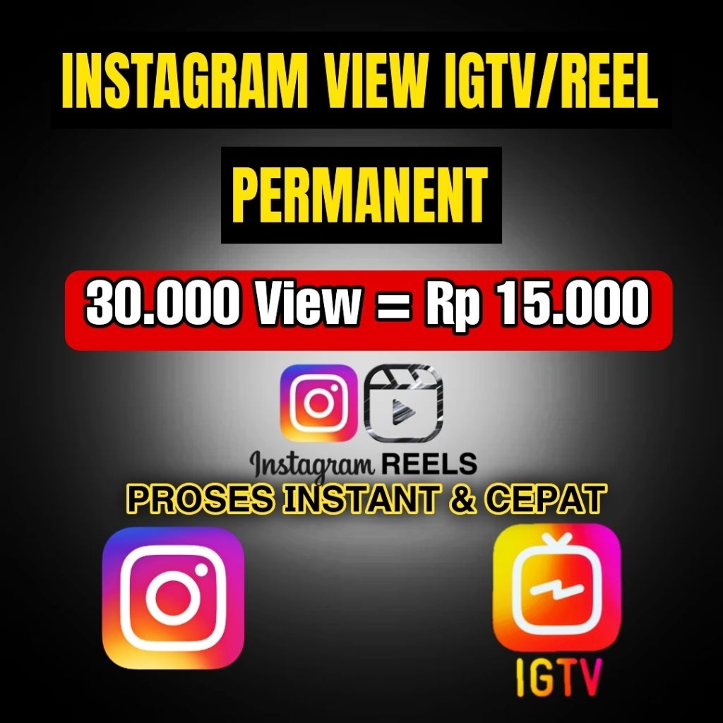 INSTAGRAM VIEW IGTV/REELS PREMIUM